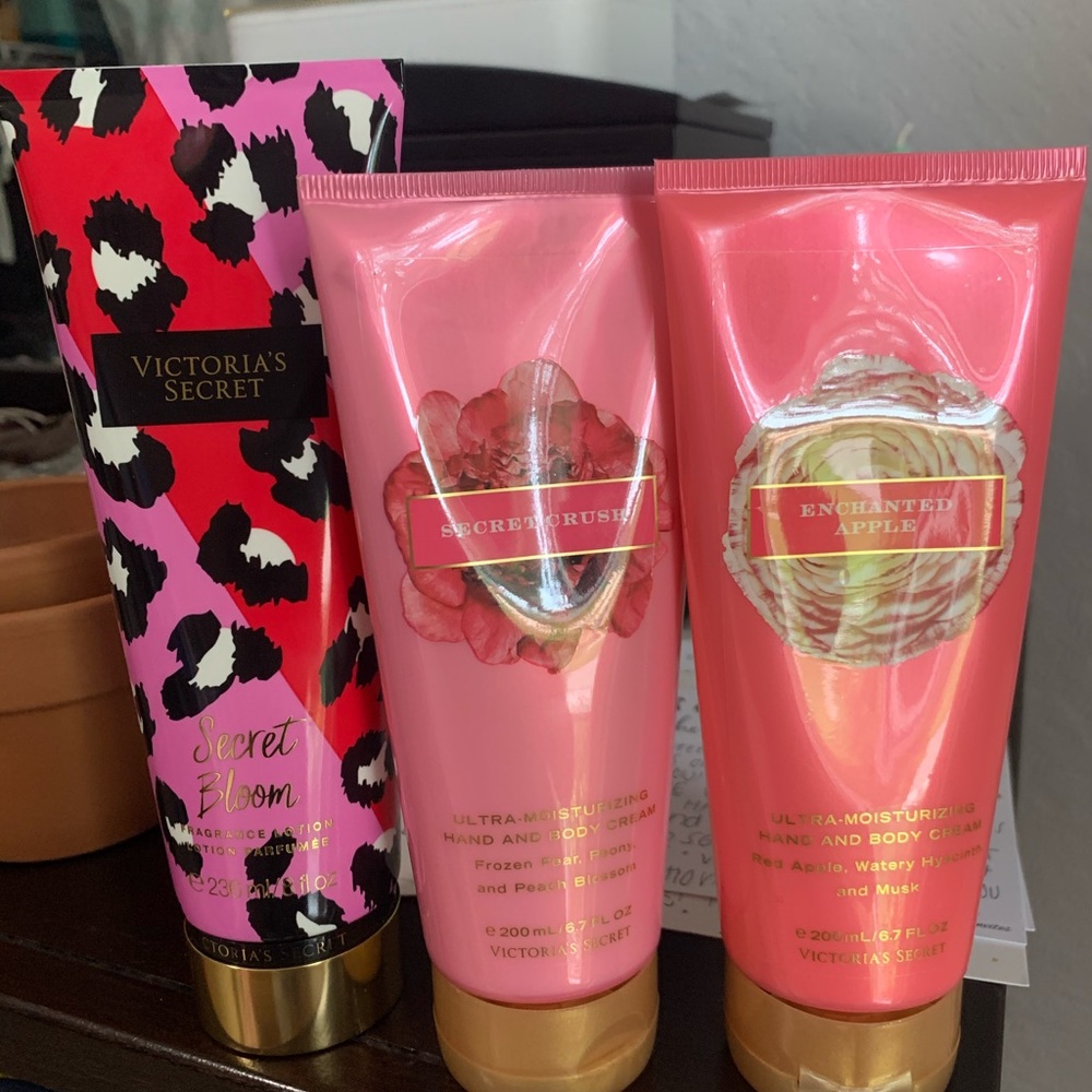 Three piece body lotions